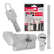 Lock cylinder insert with knob, 30/30k (nickel color)