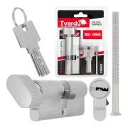 Lock cylinder insert with knob 35/45k (nickel color)