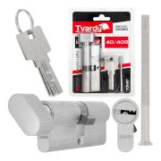 Lock cylinder insert with knob 40/40k (nickel color)