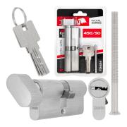 Lock cylinder insert with knob 45k/50 (nickel color)