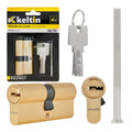 Lock cylinder insert 30/35 (brushed brass)