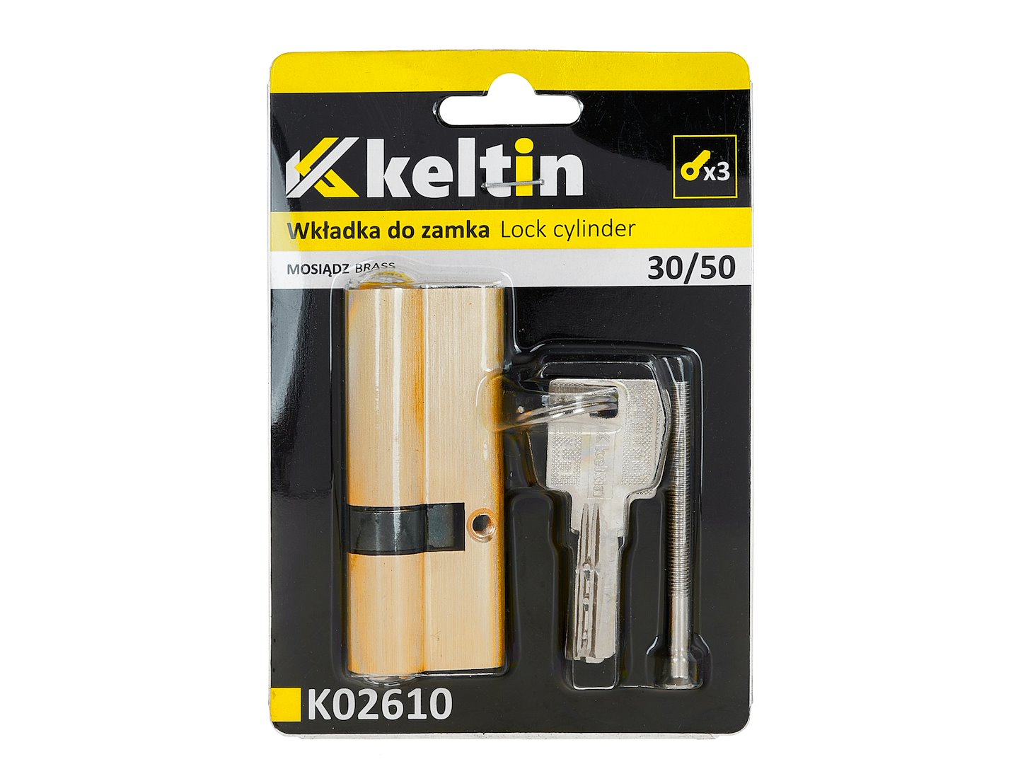 Lock Cylinder Insert 30/50 (brass color)