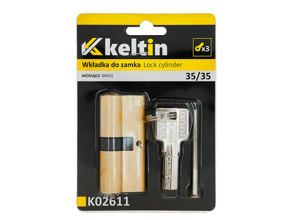 Lock cylinder insert 35/35 (brass color)