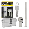 Lock cylinder insert 40/40 (brushed nickel)