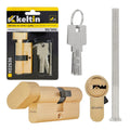 Lock Cylinder Insert with Knob 30/30k (Brass Color)
