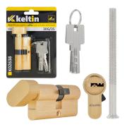 Lock cylinder insert with knob 30k/35 (brass-colored)