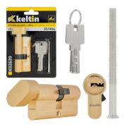Lock Cylinder Insert with Knob 30/40k (brass color)
