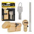 Lock Cylinder Insert with Knob 30k/40 (brass color)
