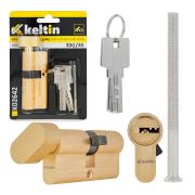 Lock cylinder insert with knob 30k/45 (brass-colored)