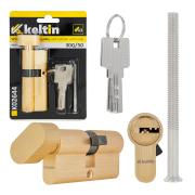 Lock cylinder insert with knob 30k/50 (brass color)