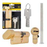 Lock cylinder insert with knob 45/50k (brass color)