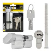 Lock cylinder insert with knob, 30/45k (nickel color)