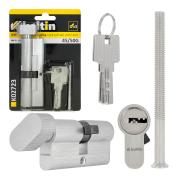 Lock cylinder insert with knob 45/50k (nickel color)