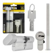 Lock cylinder insert with knob 45k/50 (nickel color)