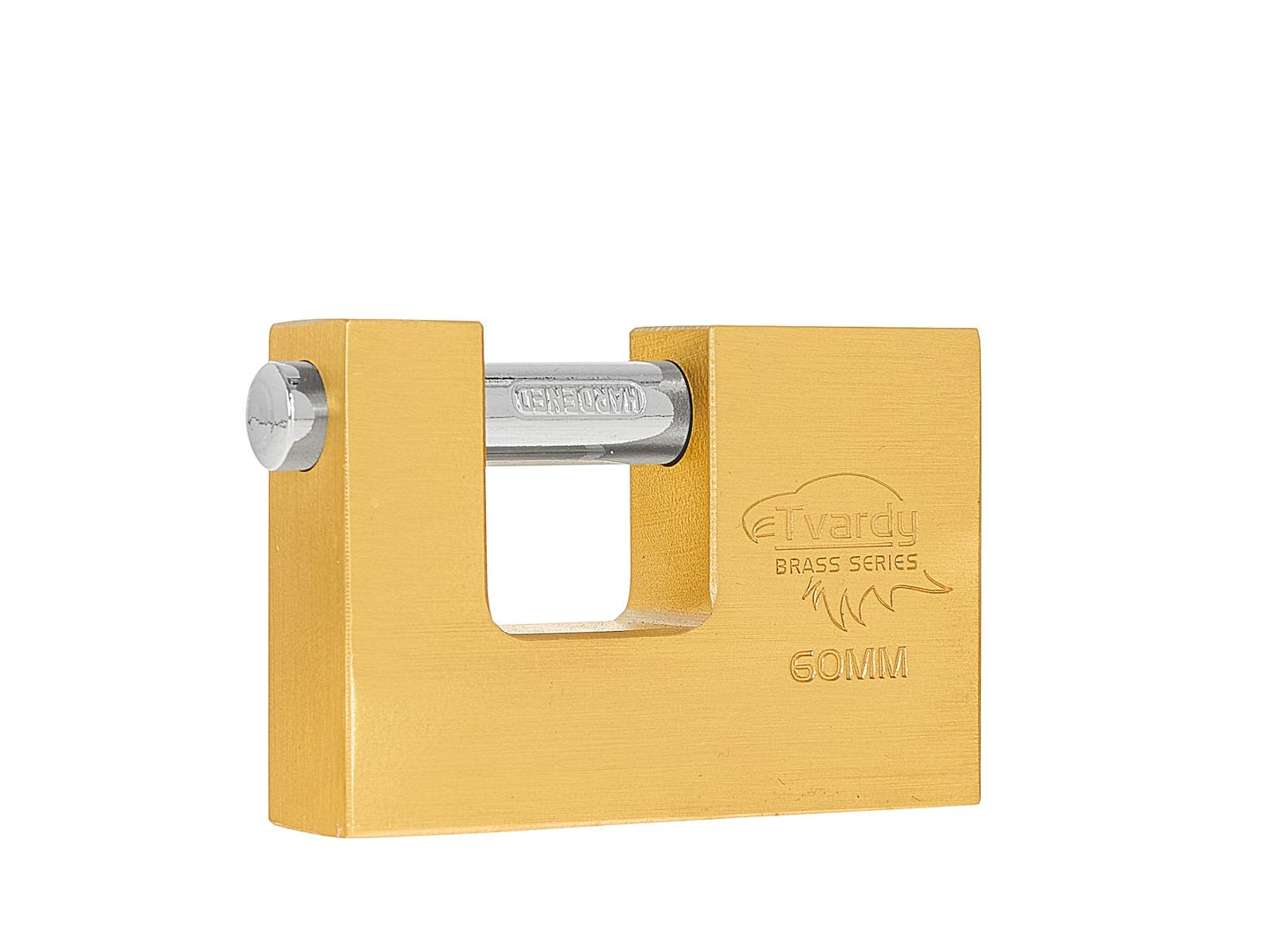 Brass hardened sliding pin padlock 60 mm BRASS-SERIES
