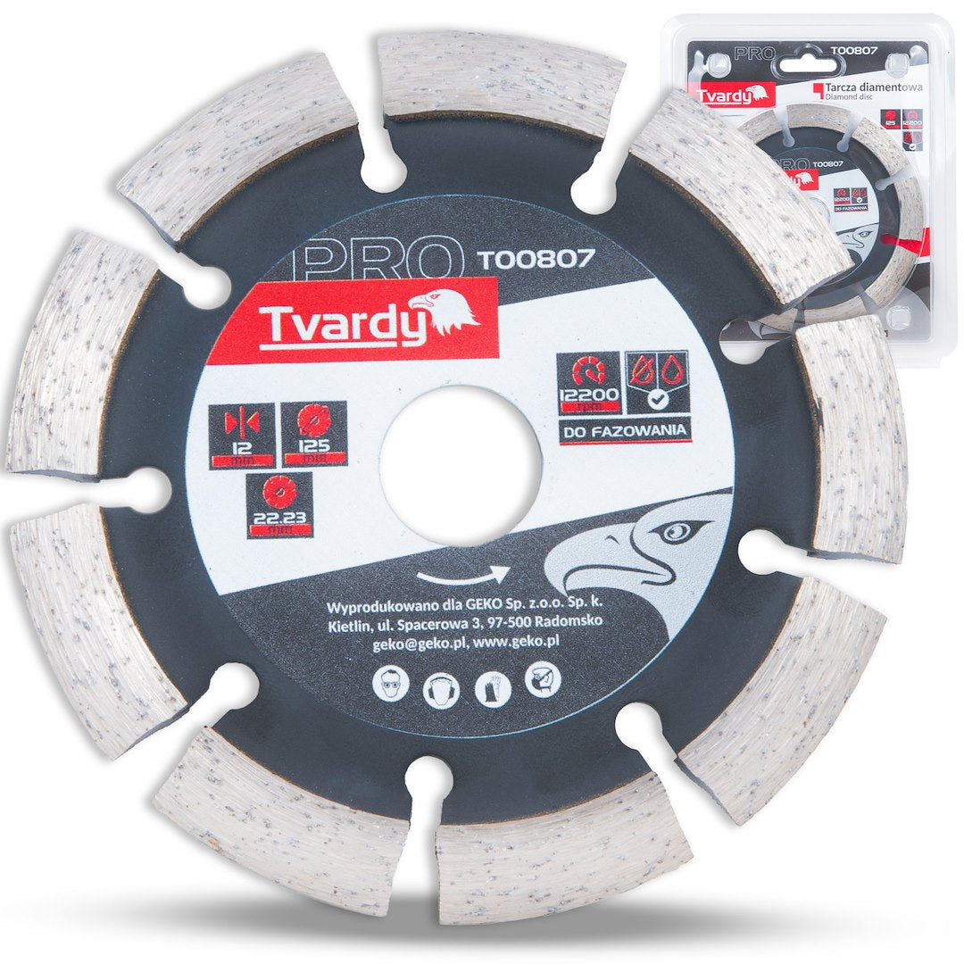 Diamond blade for crack chaser 125 x 12 x 22.23 mm