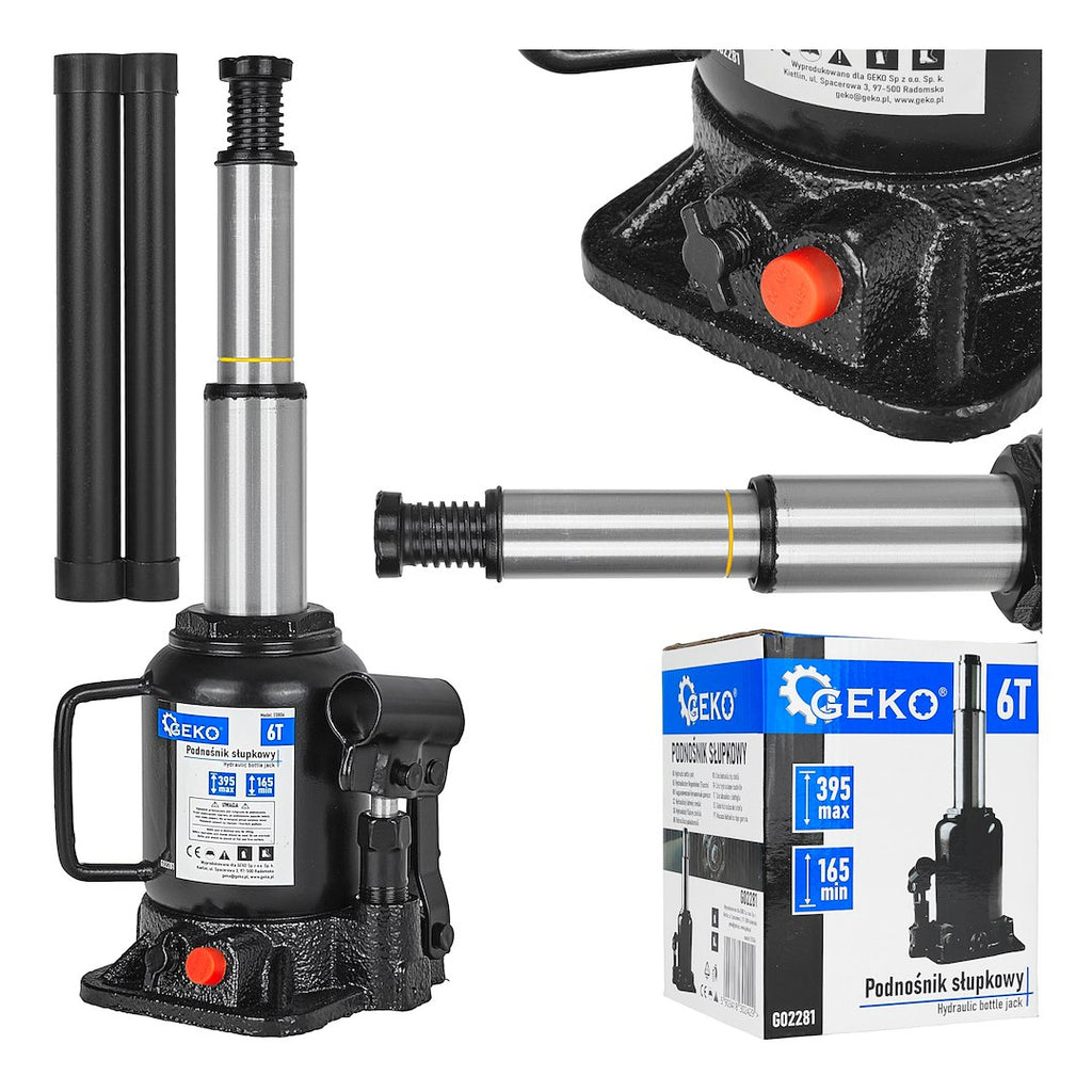 6T double-stage low-profile bottle jack