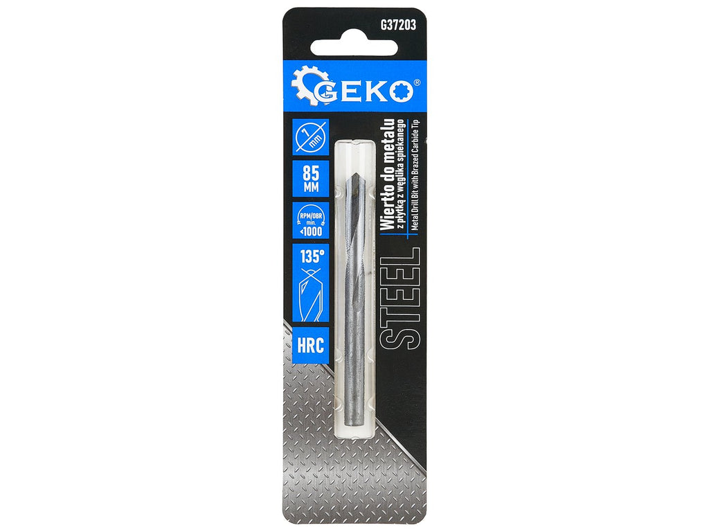 Metal Drill Bit with Brazed Carbide Tip - 7x85 mm