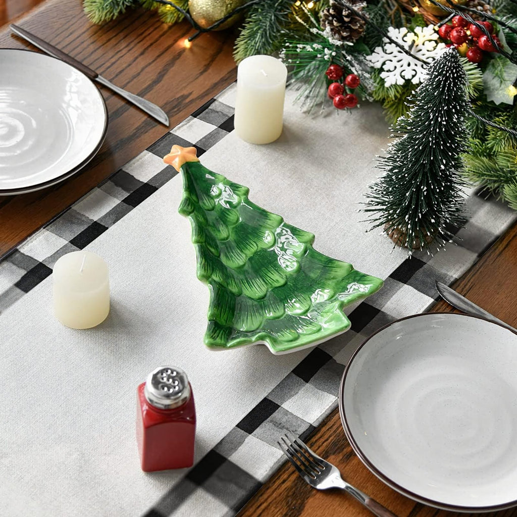 White Table Runner for Christmas Decoration 33x183 cm