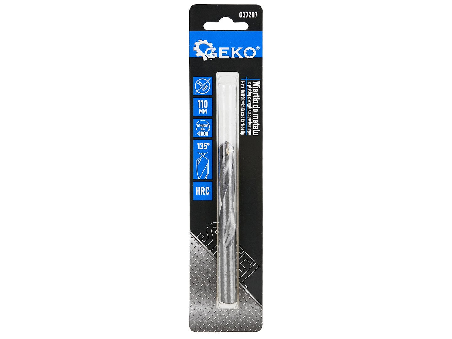 Metal Drill Bit with Brazed Carbide Tip – 11 x 110 mm