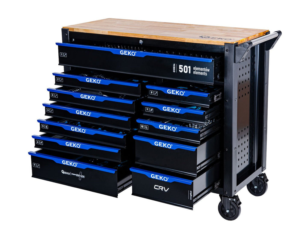 Tool Cabinet with Tools – 12 Drawers, 501 Pieces