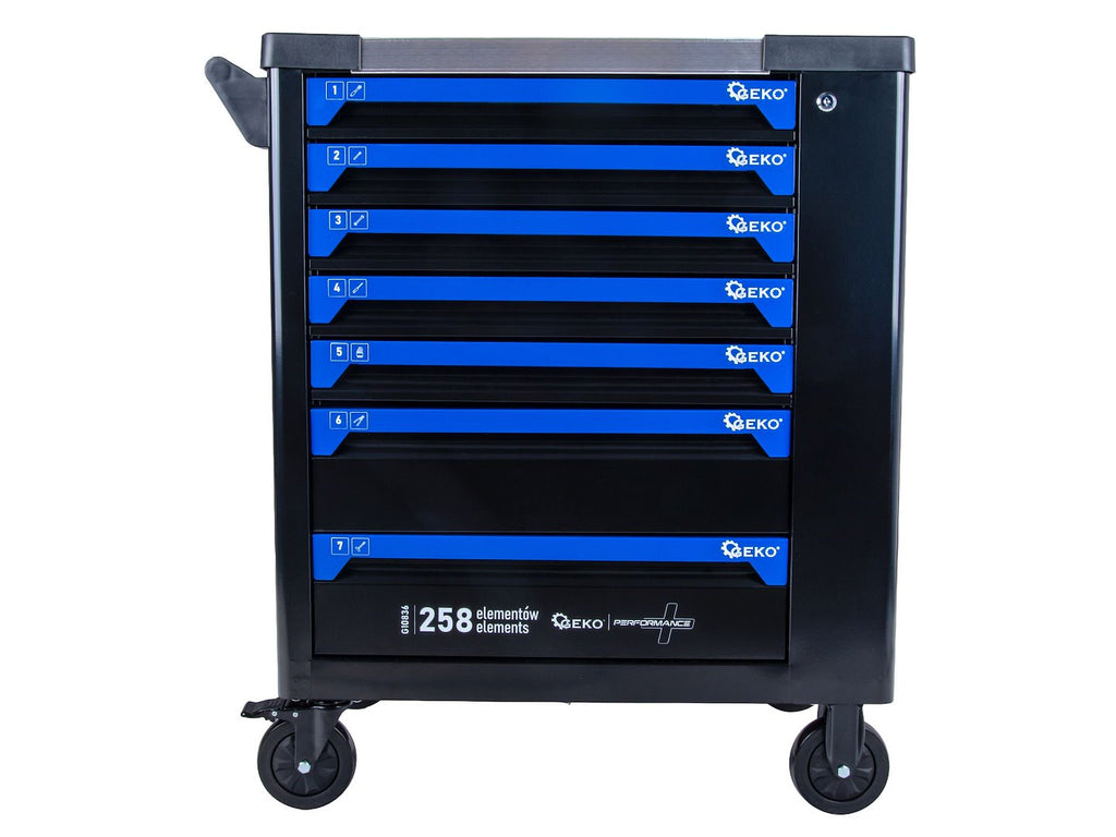 Tool Cabinet with Tools – 7 Drawers, 258 Pieces