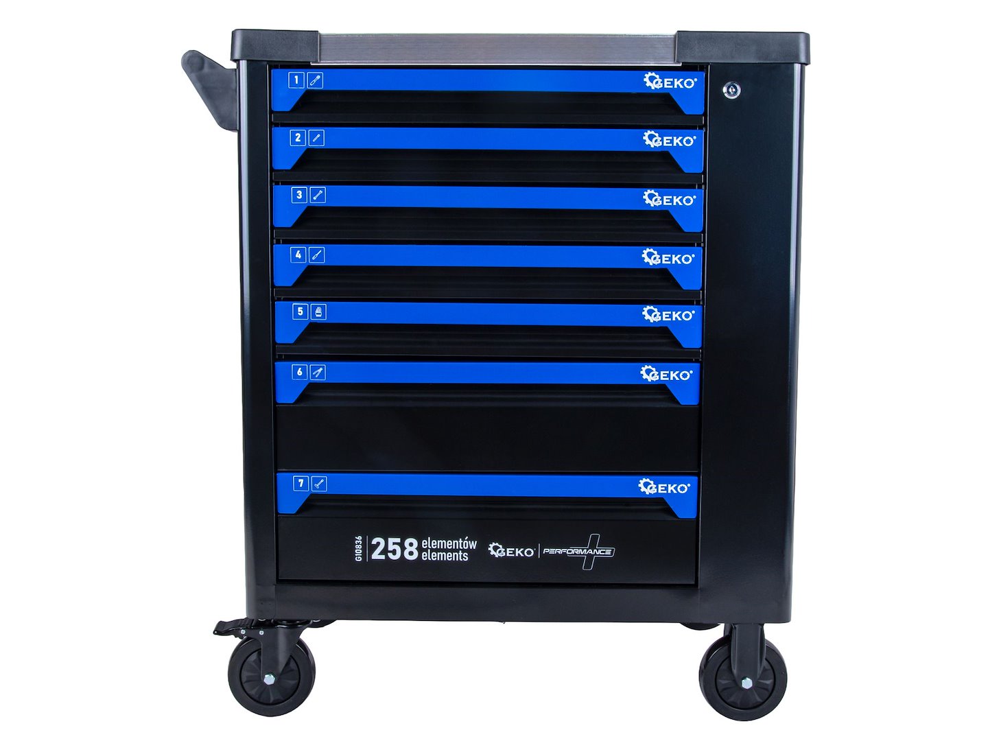 Tool Cabinet with Tools – 7 Drawers, 258 Pieces
