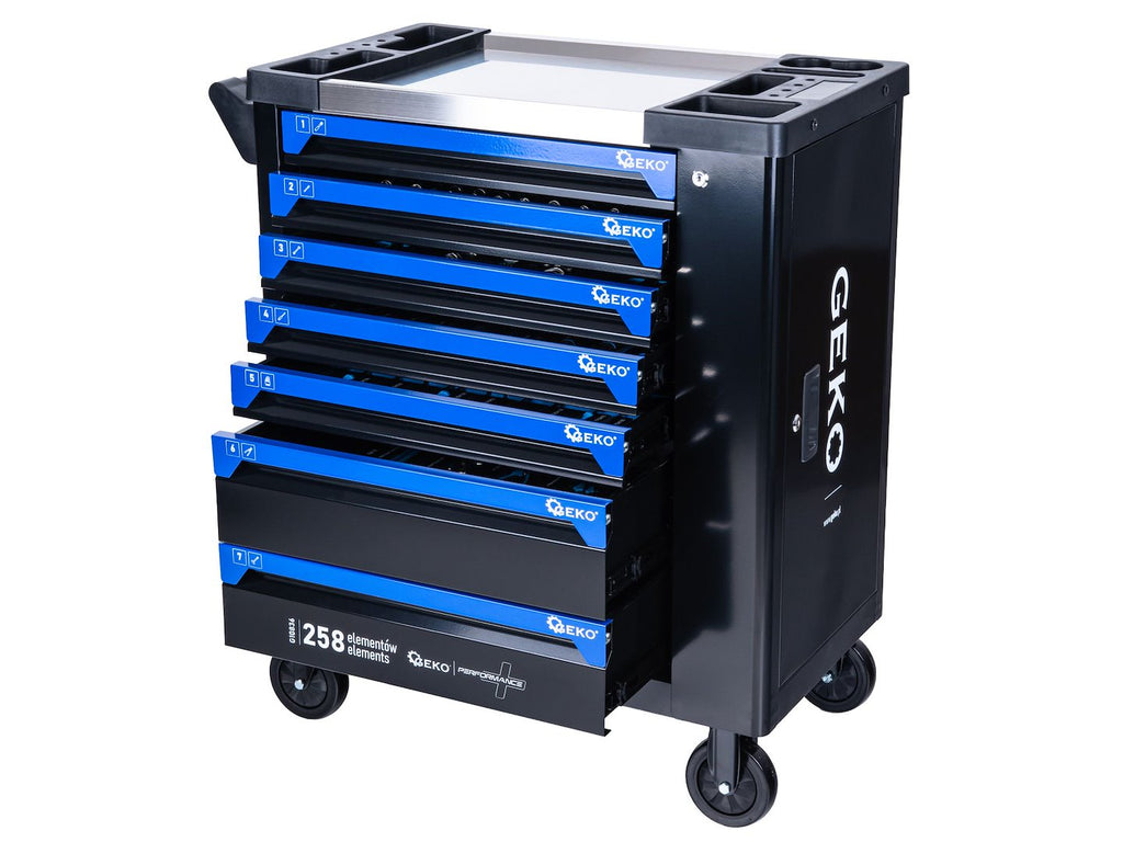 Tool Cabinet with Tools – 7 Drawers, 258 Pieces