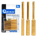 15-piece set of files for sharpening chains