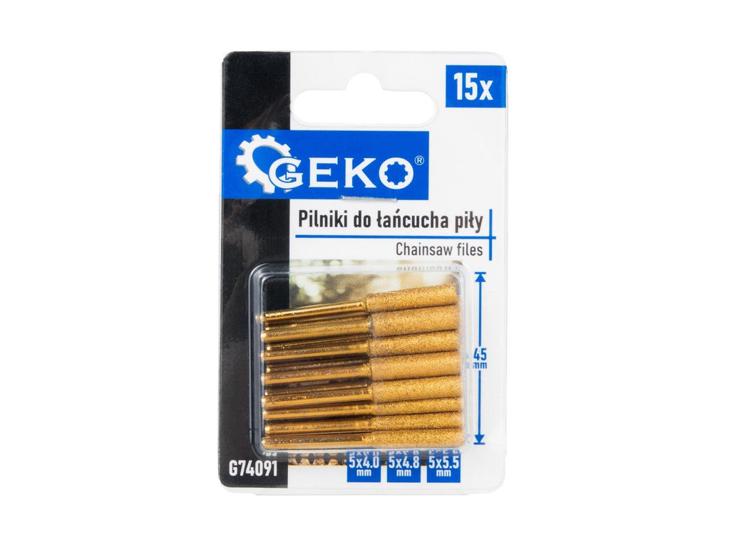 15-piece set of files for sharpening chains