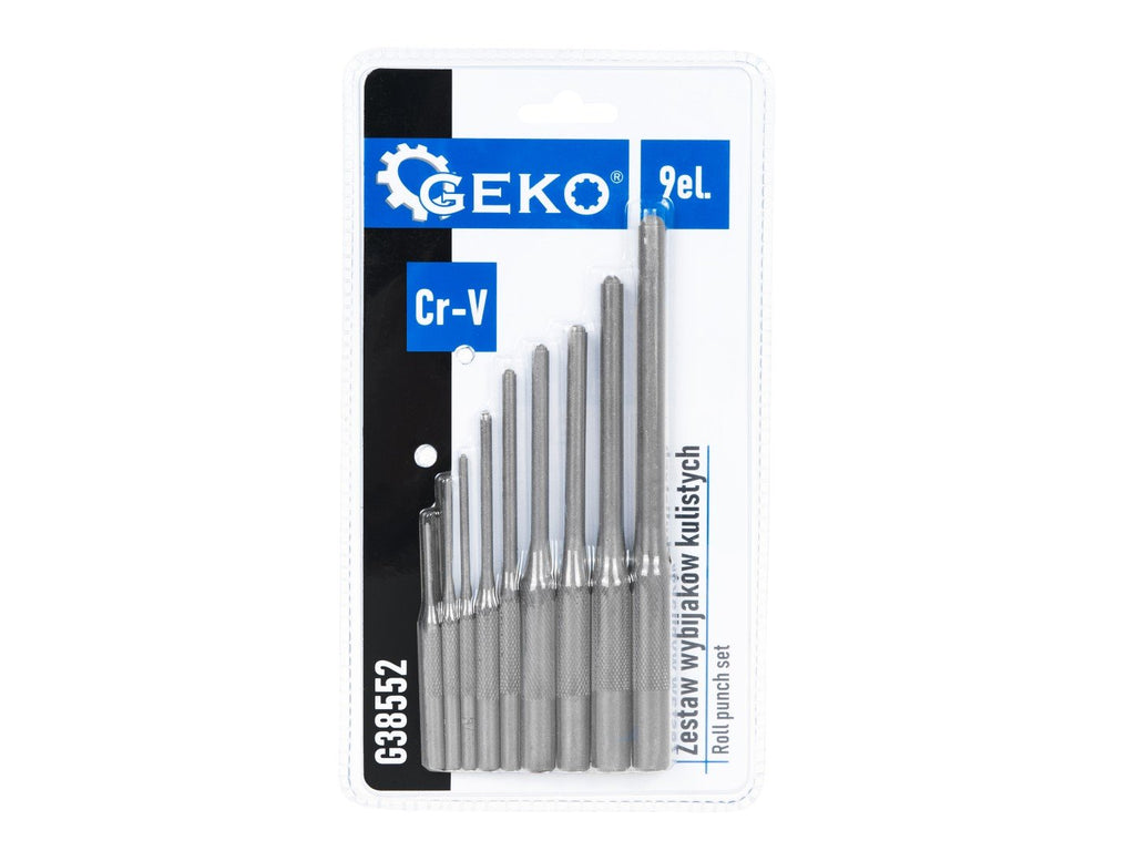 9-piece CrV roll punch set