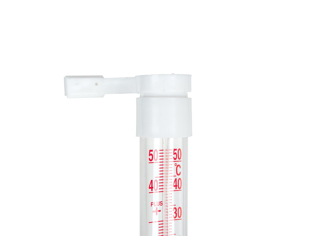 Outdoor window thermometer, 233 x 24 mm, white
