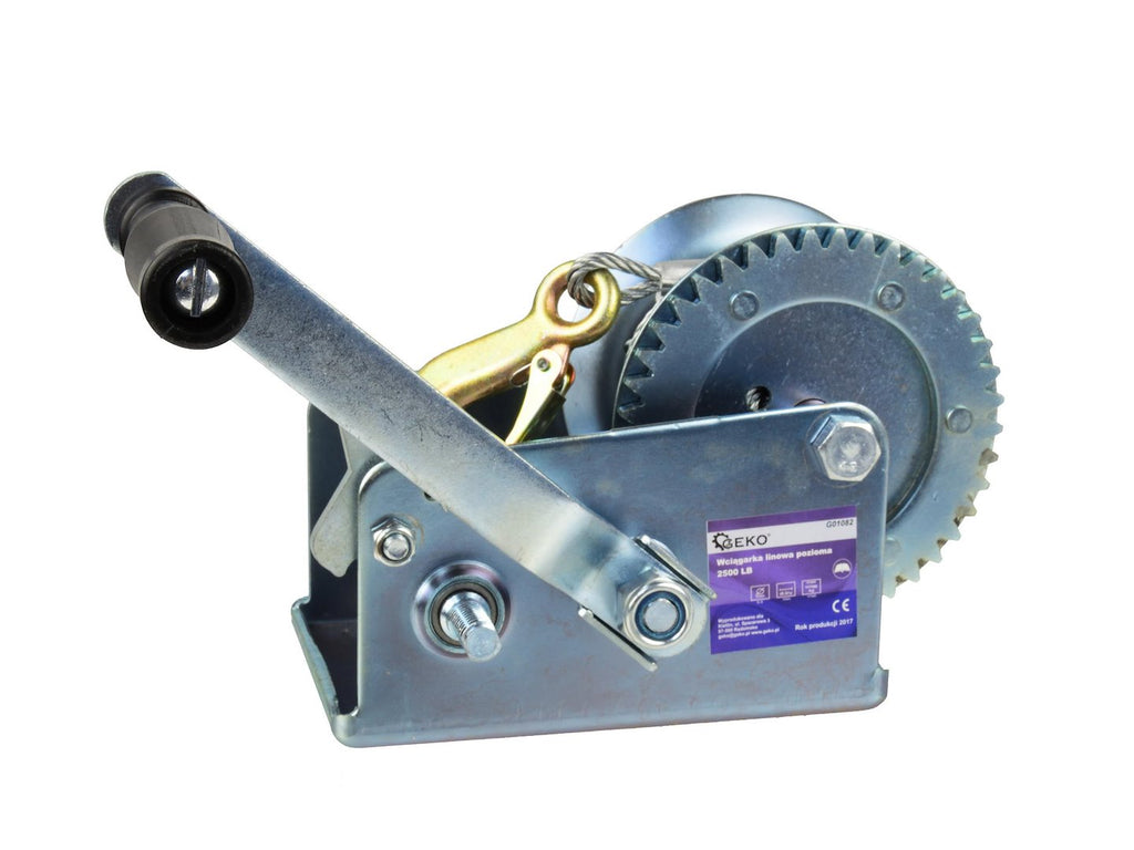 Hand Winch 2500 lb / 1150 kg, 10 m Wire Rope
