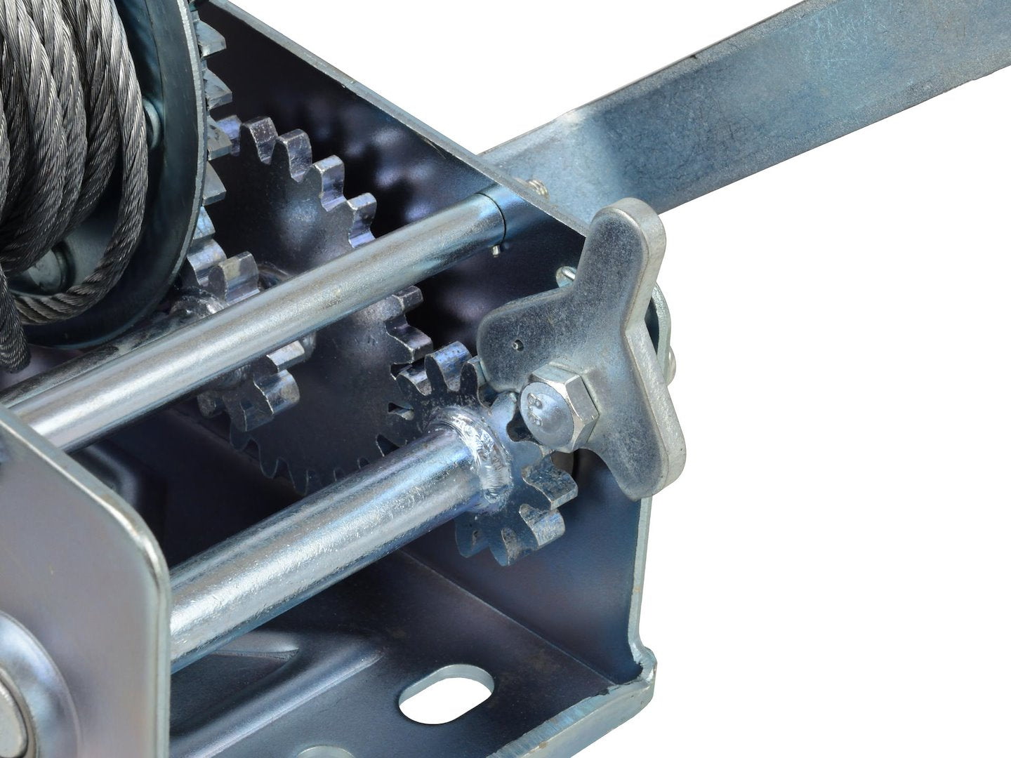 Hand Winch 2500 lb / 1150 kg, 10 m Wire Rope