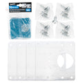 4-piece cabinet hinge repair plate set