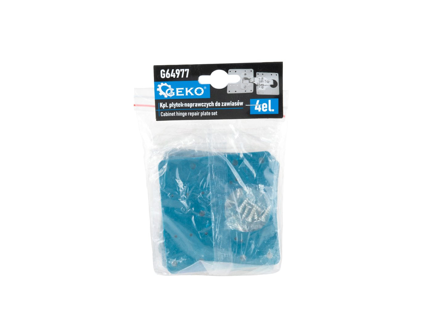4-piece cabinet hinge repair plate set