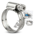 Hose clamp kit with 10 clamps, 12.7 mm x 3 m