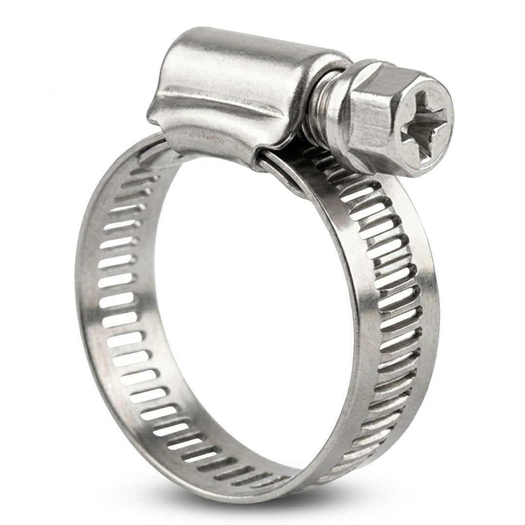 Hose clamp kit with 10 clamps, 12.7 mm x 3 m