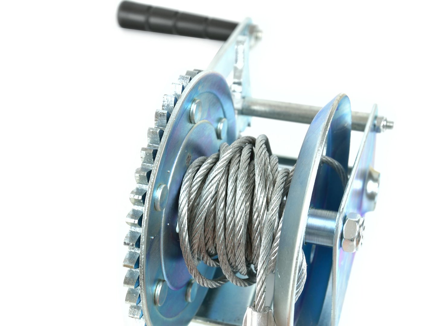 Hand Winch 1000 lb / 450 kg, 5 m Wire Rope