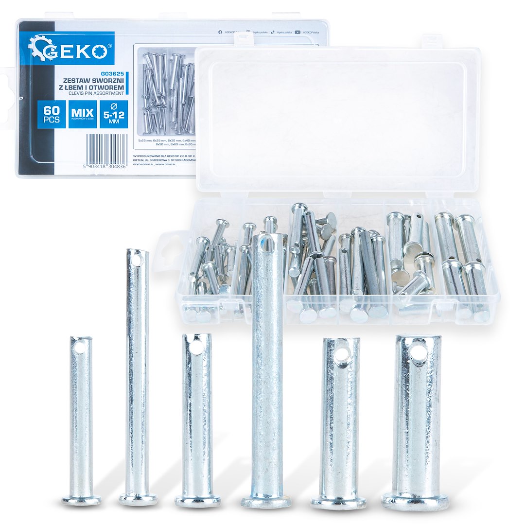 60 pcs Clevis Pins Assortment Kit