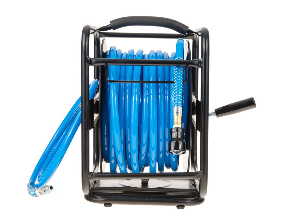 Air hose on a manual reel, 30 m, 10 x 14 mm