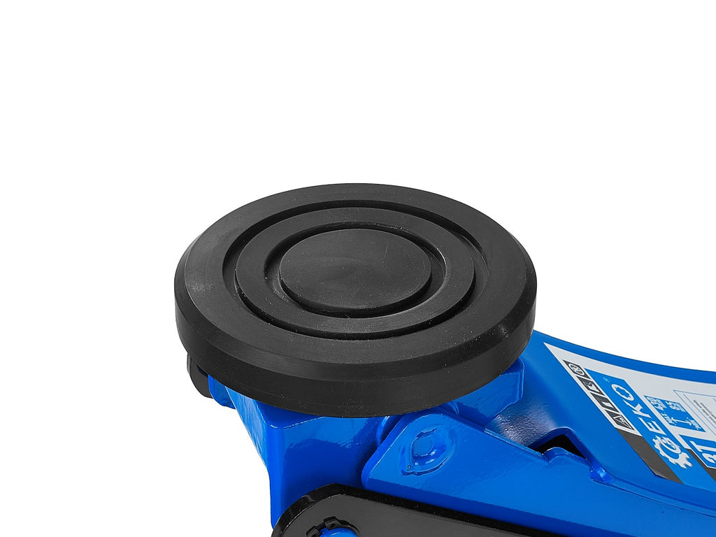 Low-profile floor jack 3T 85–430 mm with two pistons