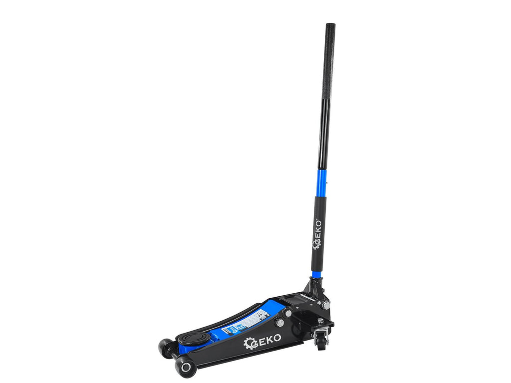 Low-profile floor jack 3T 85–430 mm with two pistons