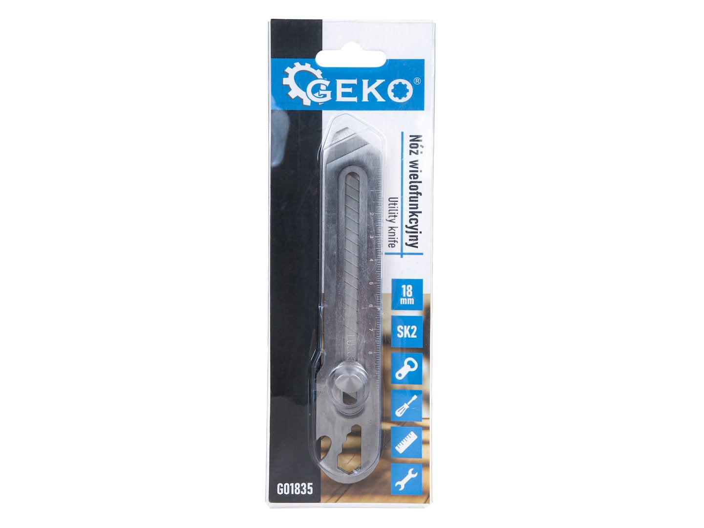 6-in-1 multifunctional utility knife 100 x 18 x 0.5 mm SK2