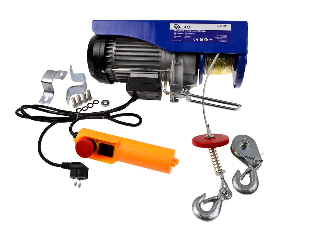 GEKO Electric Wire Rope Hoist 300/600 kg