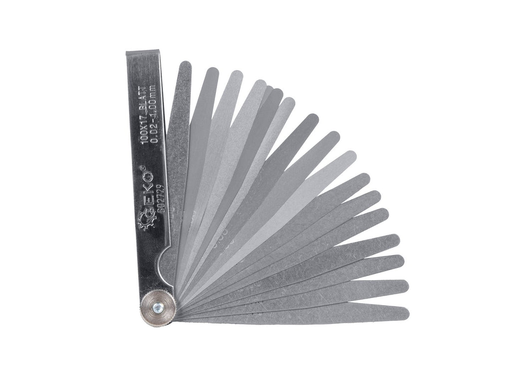 Feeler Gauge 0.02-1.0 mm, 17 Blades