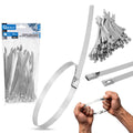 Stainless steel cable ties, 7.9 x 150 mm, 100 pcs.