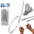 Stainless steel cable ties 7.9 x 200 mm, 100 pcs.