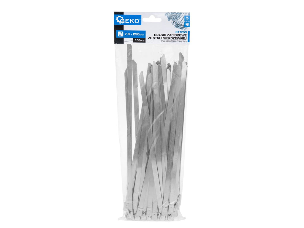 Stainless Steel Cable Ties 7.9 x 250 mm, 100 pcs.