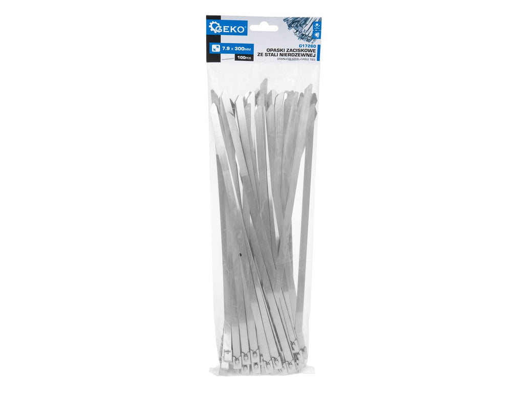 Stainless Steel Cable Ties 7.9 x 300 mm, 100 pcs.